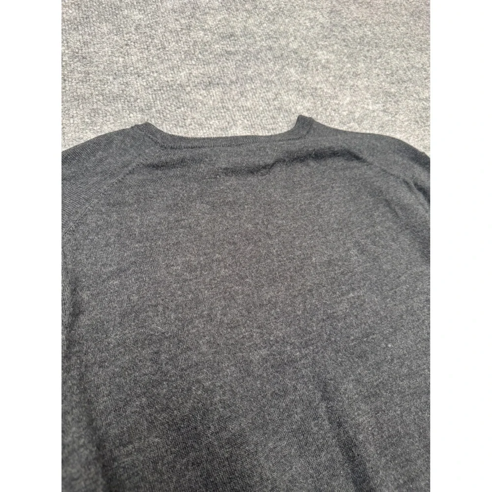 Polo Ralph Lauren Washable Merino Wool Sweater Men Medium Charcoal Gray Crewneck